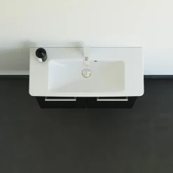 Scanbad Multo vaskeskab m. låger inkl. Lotto vask 85 cm sort