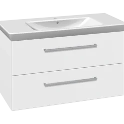 Scanbad Multo+ vaskeskab m/ Lotto XL vask 105 cm mat hvid