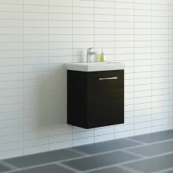 Scanbad Multo+ vaskeskab m/ Lotto vask 55 cm sort struktur