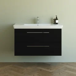 Scanbad Multo+ vaskeskab m/ Lotto XL vask 105 cm sort