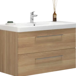 Scanbad Multo+ vaskeskab m/ Lotto XL vask 105 cm varm eg