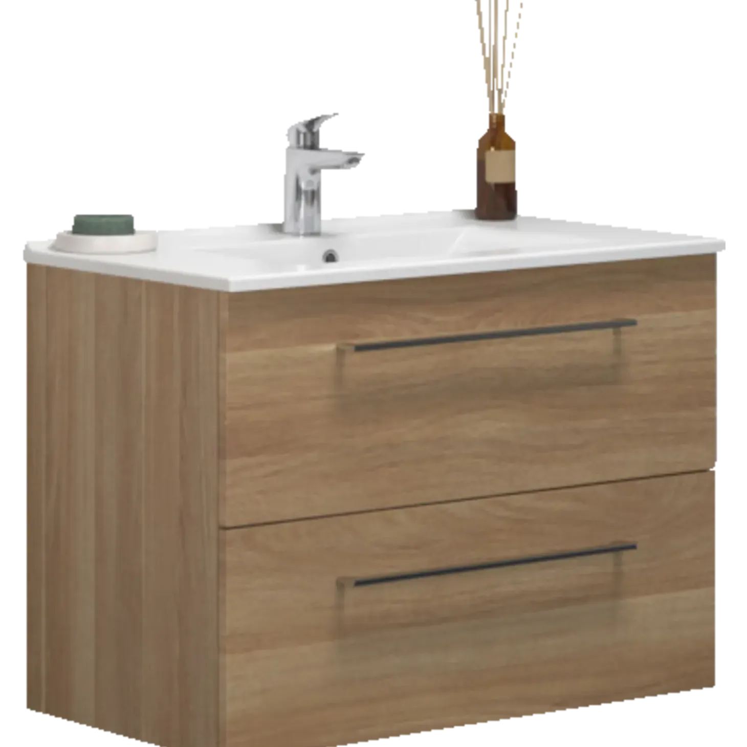 Scanbad Multo vaskeskab m/Lotto vask 81x59,4x45,5 cm varm eg