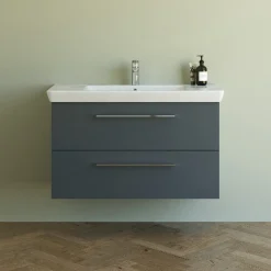 Scanbad Multo+ vaskeskab m/ Lotto XL vask 105 cm mat grå