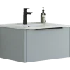 Scanbad NOW vaskeskab m/én skuffe 33,8x61x45,5 mat lyseblå glat front