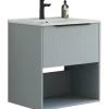Scanbad NOW vaskeskab m/én skuffe 33,8x61x45,5 mat sand glat front