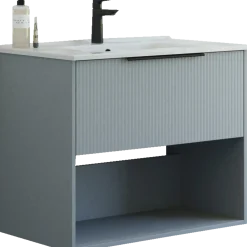 Scanbad NOW vaskeskab m/én skuffe 33,8x61x45,5 mat sand glat front