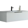 Scanbad NOW vaskeskab m/én skuffe 33,8x61x45,5 cm mat hvid stribet front