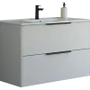 Scanbad NOW vaskeskab m/to skuffer 65,8x81x45,5 cm, mat sand stribet front