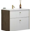 Scanbad Play vaskeskab m/Ergo vask 80 cm brun eg