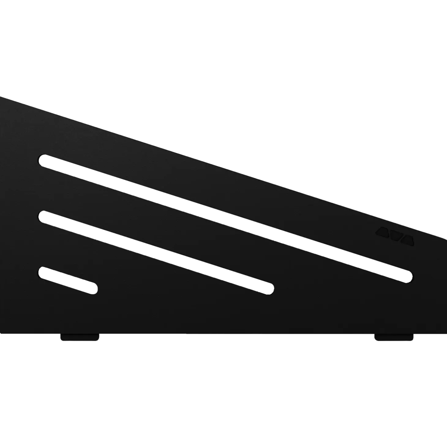 Schlüter Wave sæbehylde firkantet farvebelagt aluminium matsort 154x295 mm