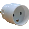 Schuko Adaptor til DK hvid
