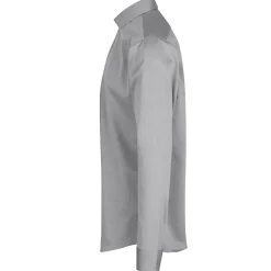 Seven seas Fine twill modern skjorte silver grey str. M