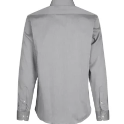 Seven seas Fine twill modern skjorte silver grey str. M