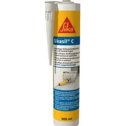 Sika Sikasil-C byggesilikone klar 300 ml