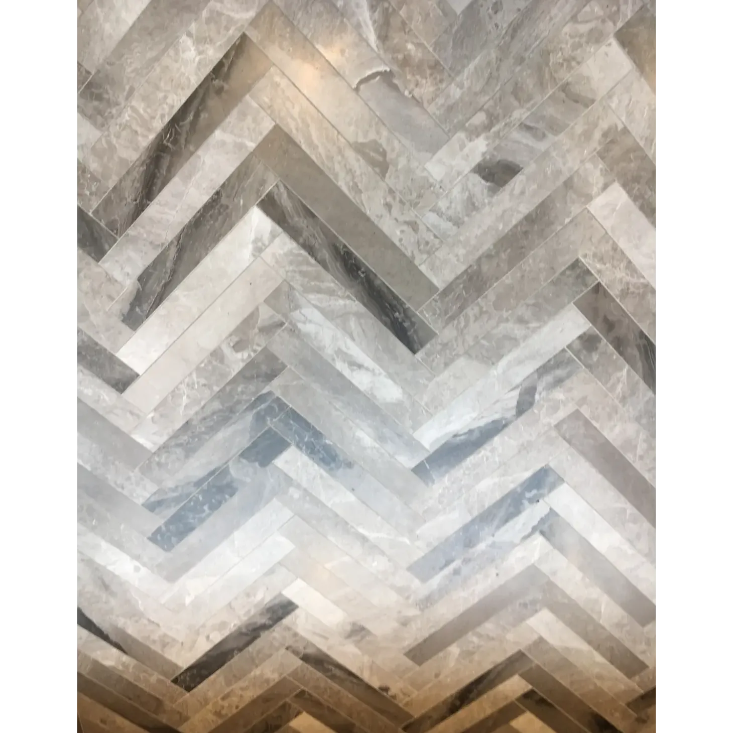 Sildebensfliser Marmor Nova grålig 6x40x1,2 cm