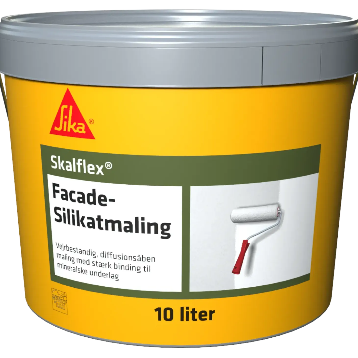 Skalflex Facade- Silikatmaling 001 hvid 10 L