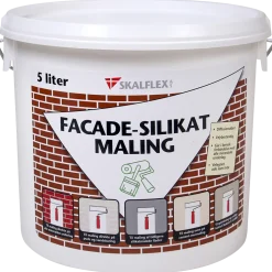 Skalflex Facade- Silikatmaling 002 sølvgrå 10 L