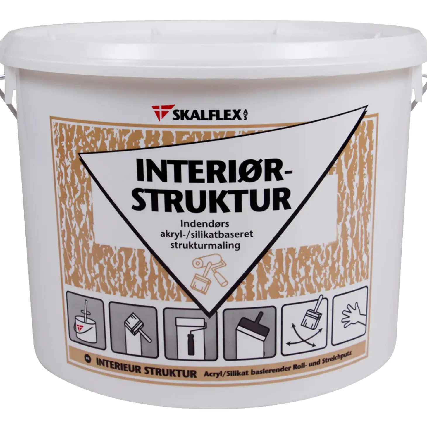 Skalflex Interiør-struktur sand-råhvid 15 kg