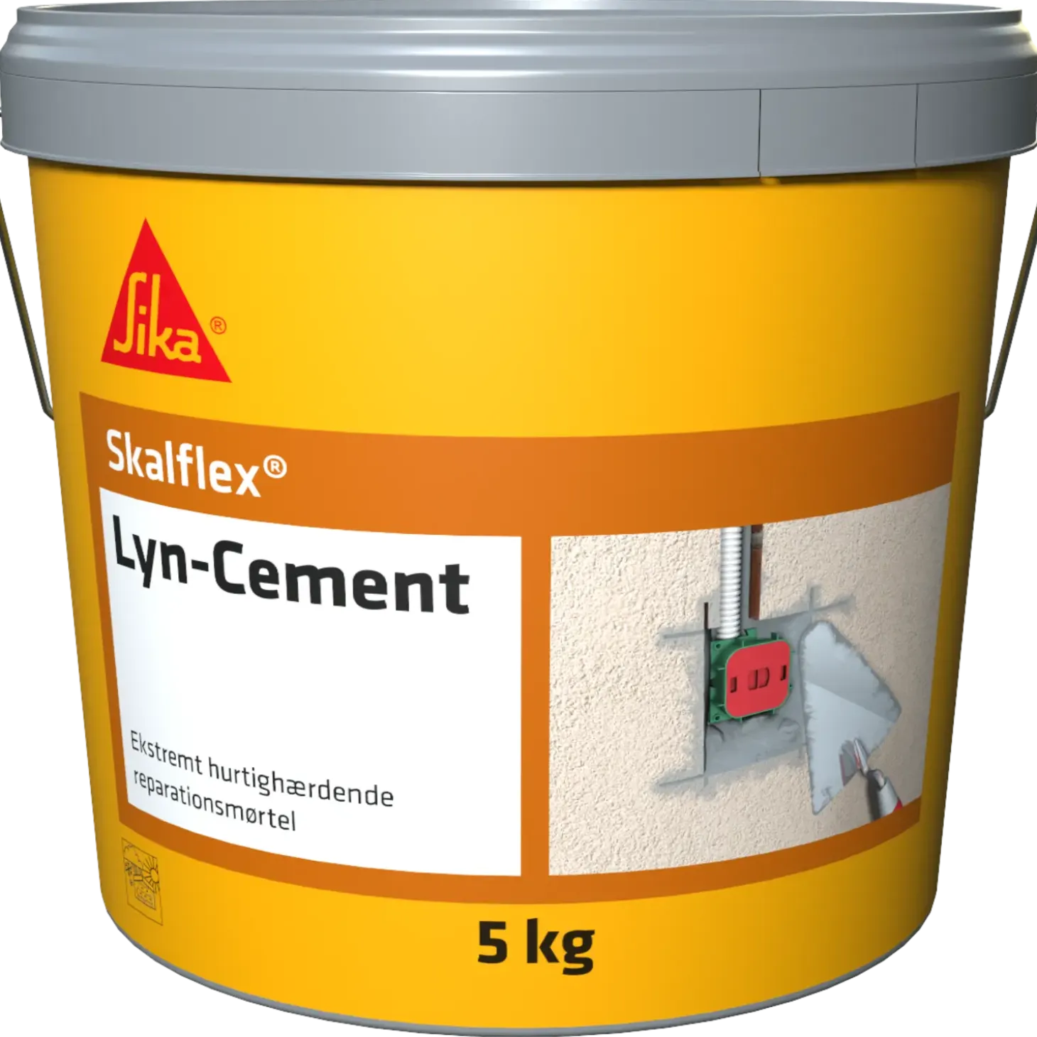 Skalflex lyn-cement - spand med 5 kg.