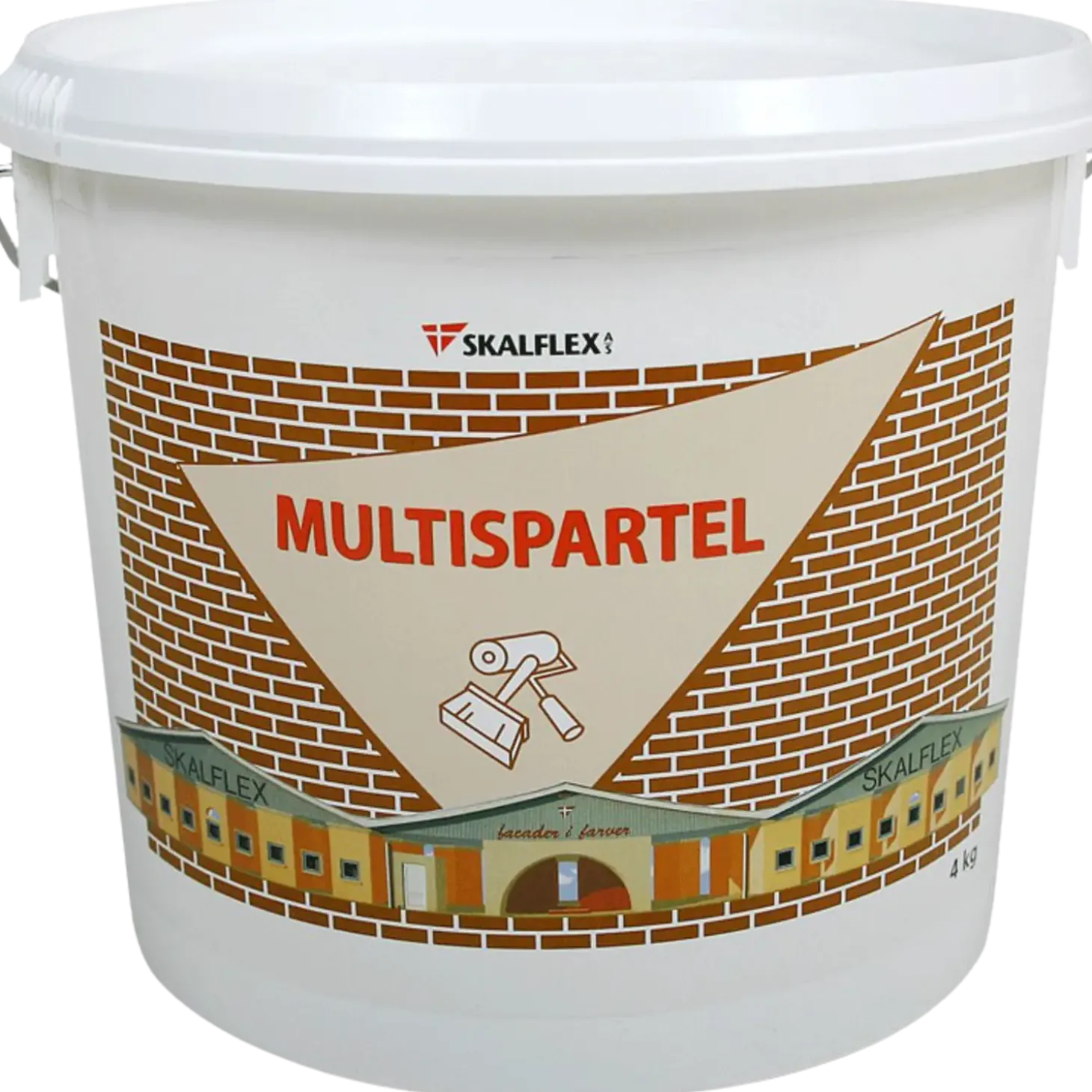 Skalflex multispartelmasse hvid 4 kg