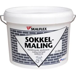 Skalflex sokkelmaling koksgrå 2,5 L