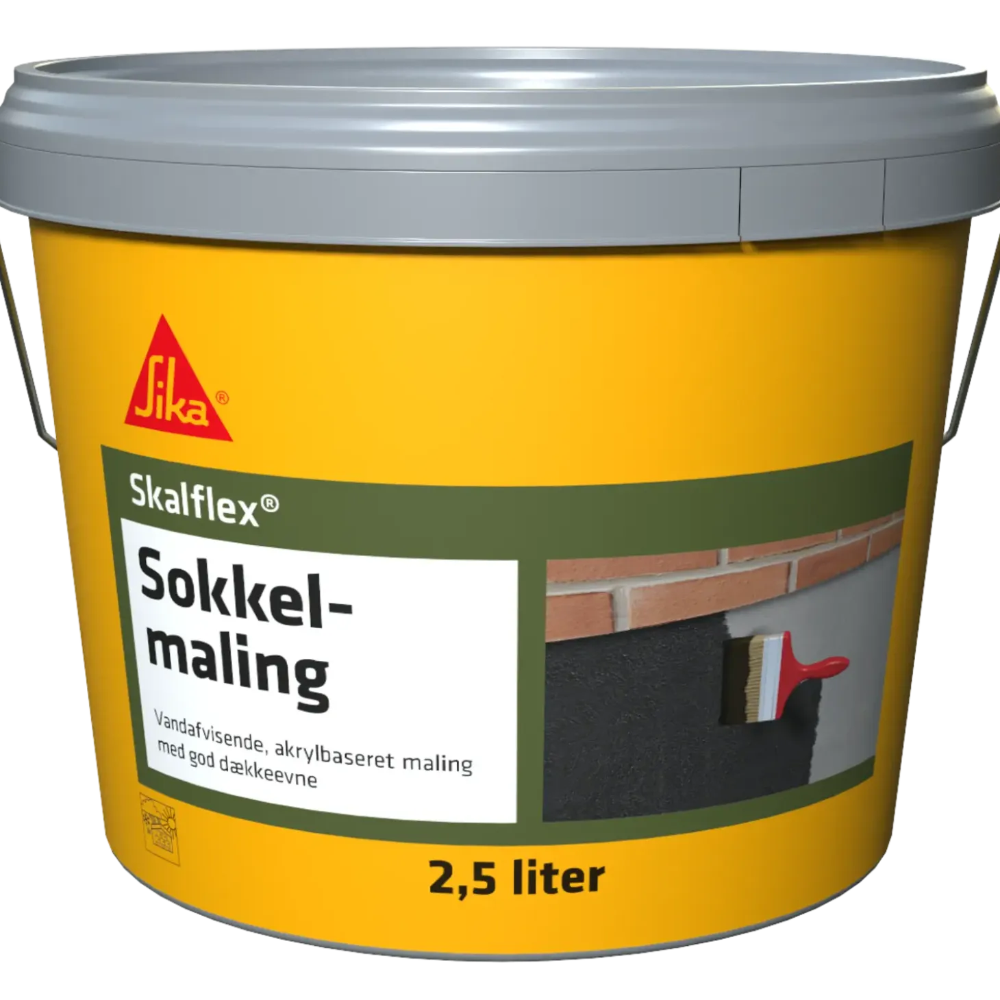 Skalflex sokkelmaling lysegrå 2,5 L