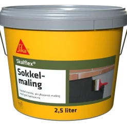 Skalflex sokkelmaling sort 2,5 L