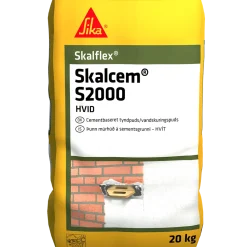 Skalflex Vandskuringsmørtel Skalcem S2000-01 hvid 20 kg