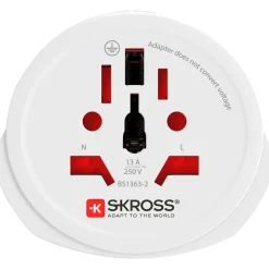 Skross Verden til Europa Rejseadapter