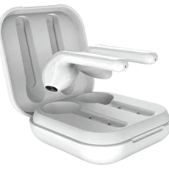Slim Pod høretelefoner m/bluetooth og opladnigsbase hvid