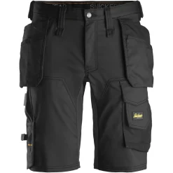 Snickers Allroundwork arbejdsshorts med hylsterlommer stretch sort str. 48