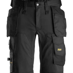 Snickers Allroundwork arbejdsshorts med hylsterlommer stretch sort str. 48