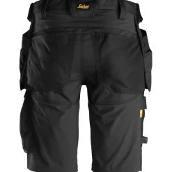 Snickers Allroundwork arbejdsshorts med hylsterlommer stretch sort str. 48
