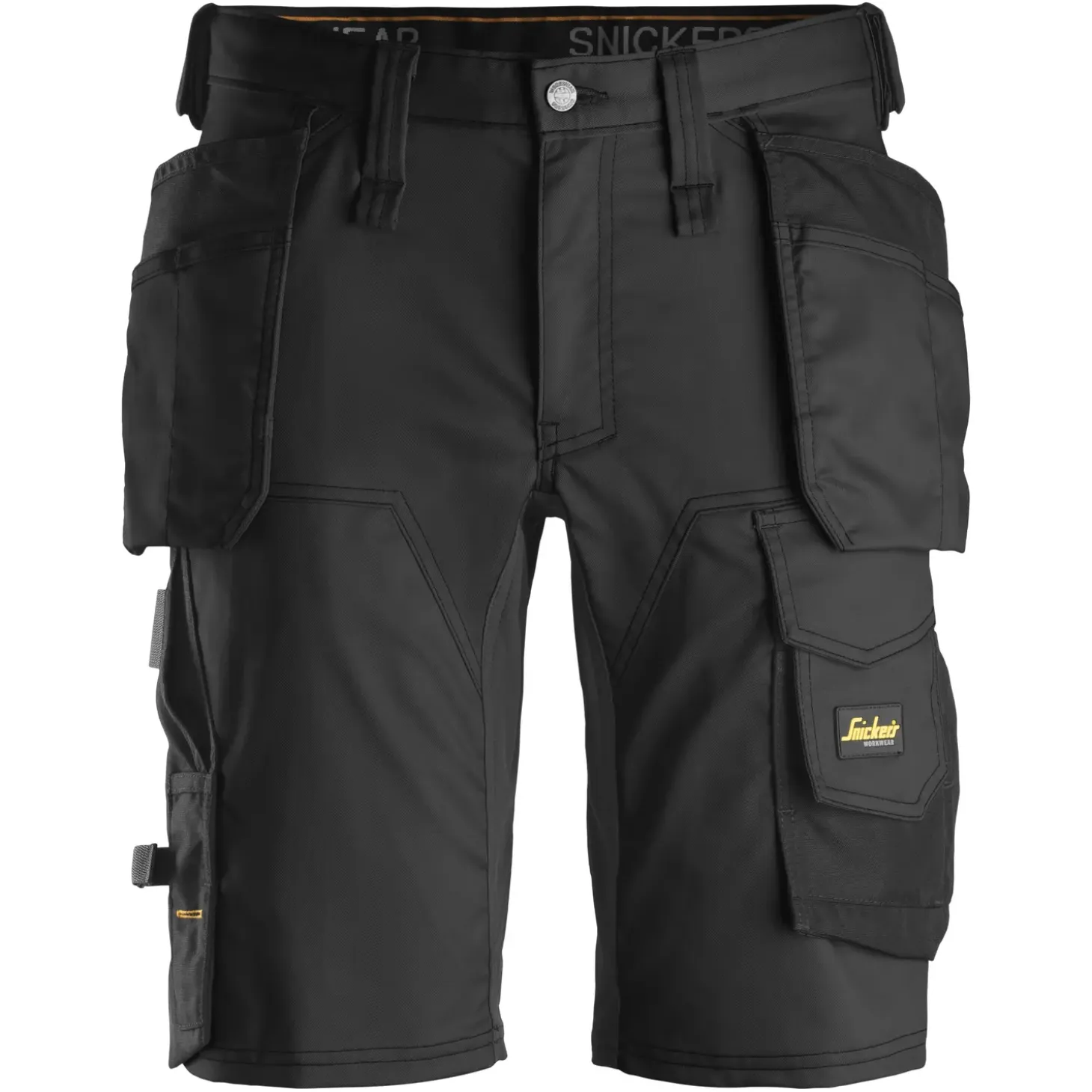 Snickers Allroundwork arbejdsshorts med hylsterlommer stretch sort str. 48