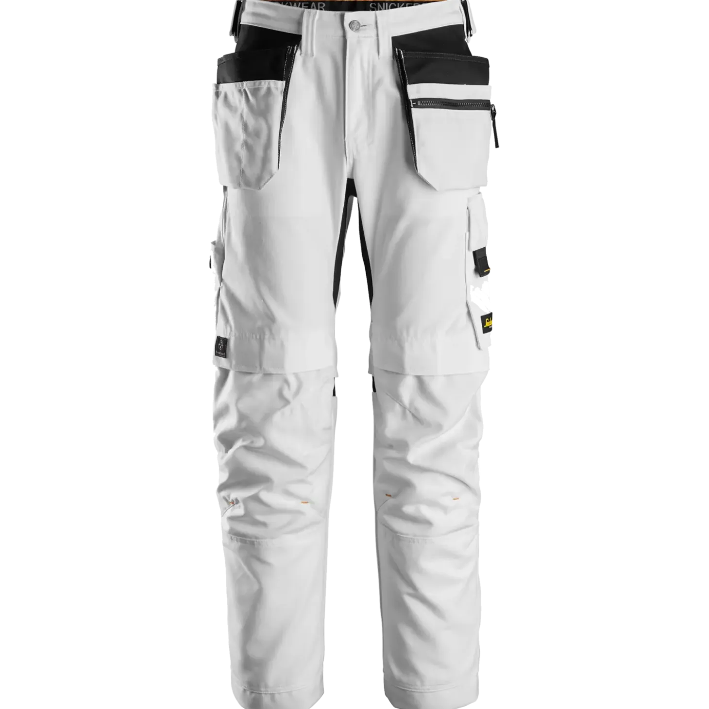 Snickers Allroundwork arbejdsbukser med hylsterlommer Canvas+ stretch hvid str. 52