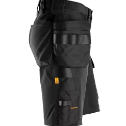Snickers 6175 Allroundwork shorts 4-vejs stretch m/hylsterlommer sort str. 54