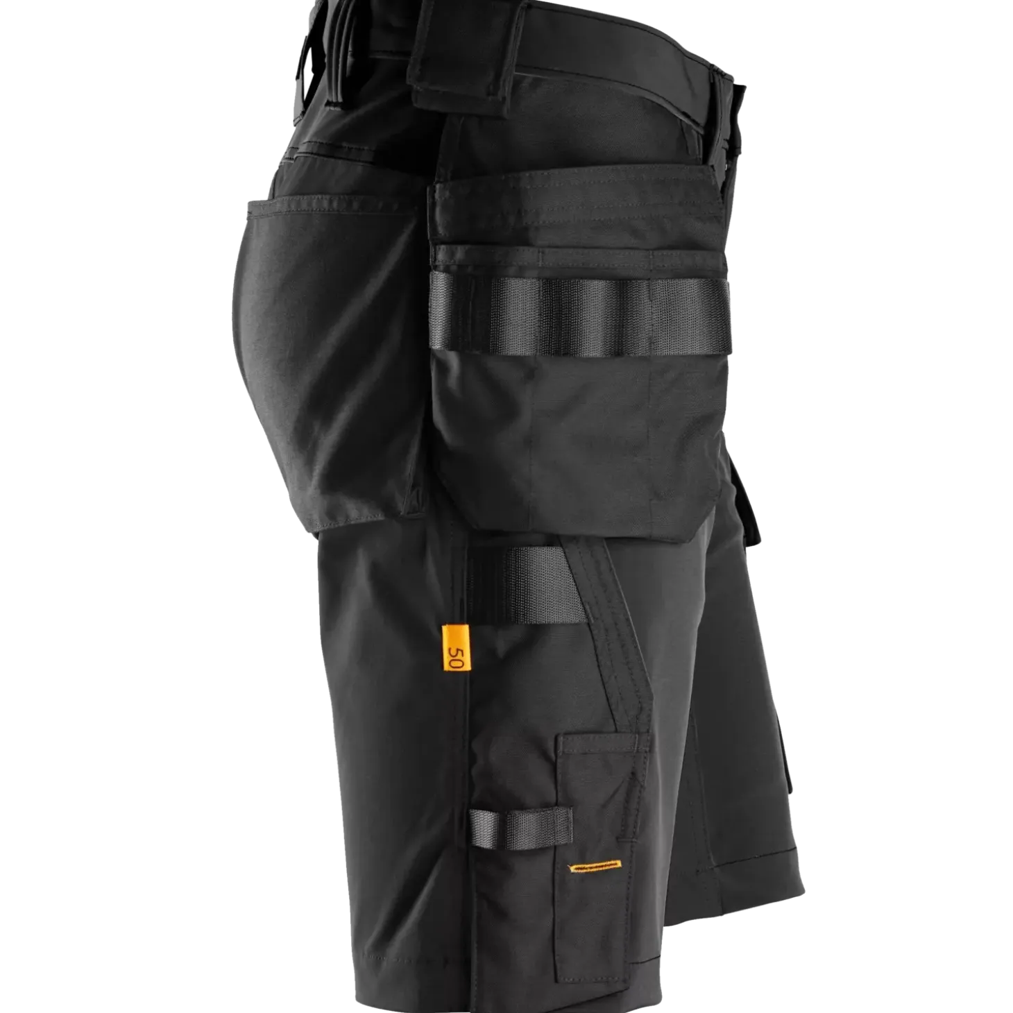 Snickers 6175 Allroundwork shorts 4-vejs stretch m/hylsterlommer sort str. 54