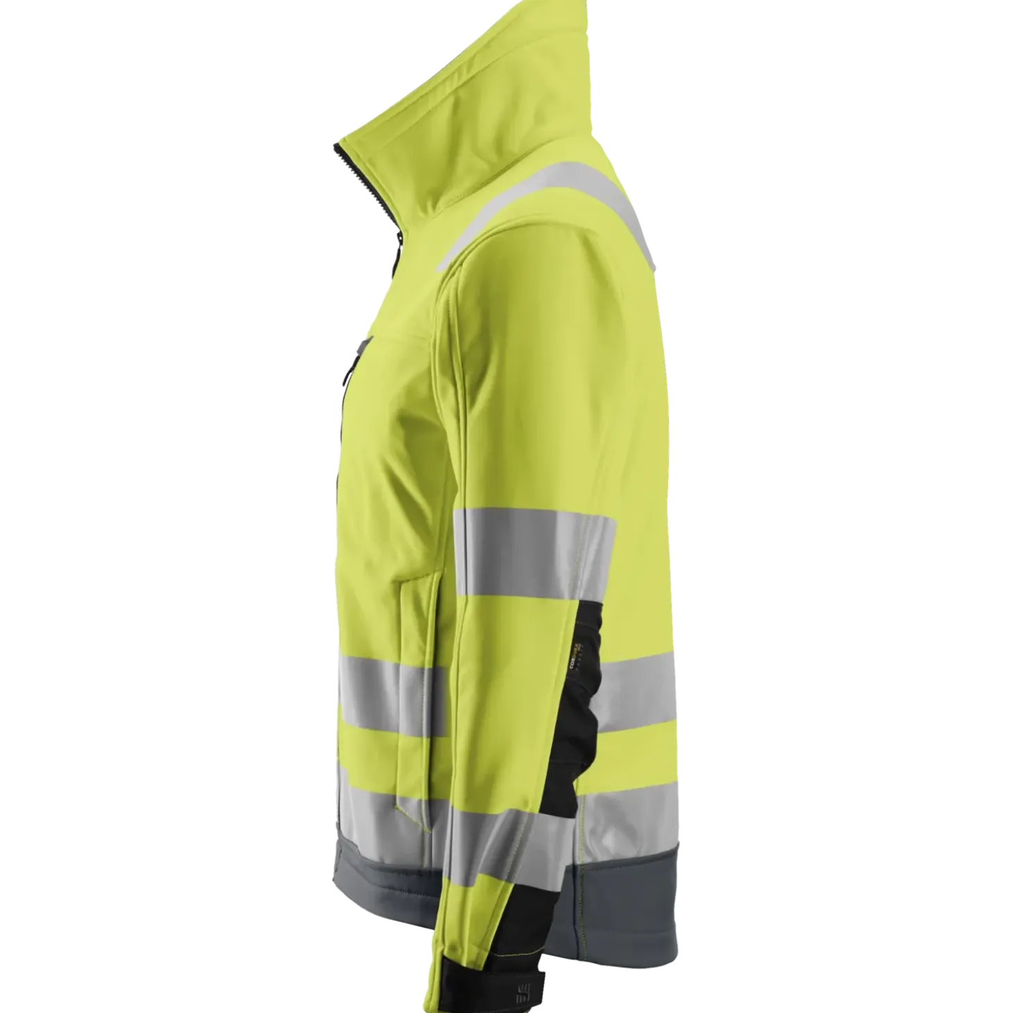 Snickers Allroundwork softshelljakke klasse 3 hi-vis gul/koksgrå str. XL