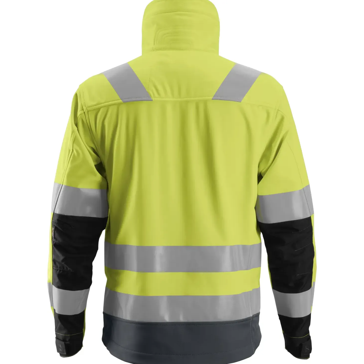 Snickers Allroundwork softshelljakke klasse 3 hi-vis gul/koksgrå str. XL