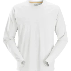 Snickers Allroundwork t-shirt langærmet hvid str. M