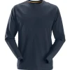 Snickers Allroundwork t-shirt langærmet navy str. M
