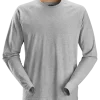 Snickers Allroundwork t-shirt langærmet lys gråmeleret str. 3XL