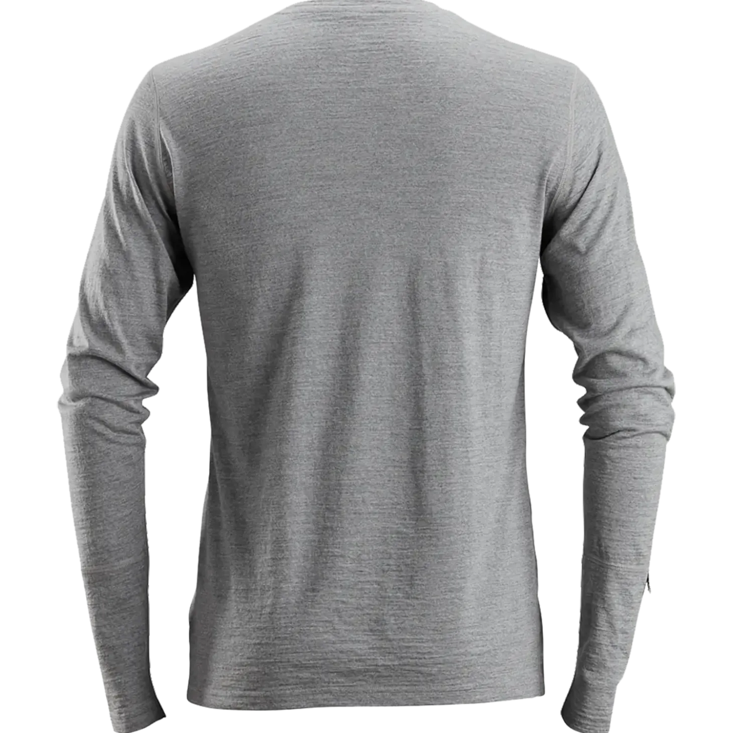 Snickers Allroundwork t-shirt langærmet uld lys gråmeleret str. L