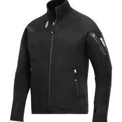 Snickers Body Mapping microfleece jakke sort str. M