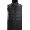 Snickers Flexiwork hybridvest sort str. 2XL