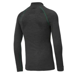 Snickers Flexiwork t-shirt langærmet uld sømløs mørk gråmeleret str. L