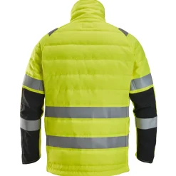Snickers hi-vis letvatteret jakke gul/sort str. 2XL