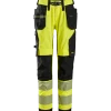 Snickers hi-vis stretch arbejdsbukser med hylsterlommer gul/sort str. 60
