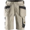 Snickers Håndværker shorts med hylsterlommer ripstop khaki/sort str. 52