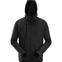 Snickers hættetrøje fleece sort str. 2XL